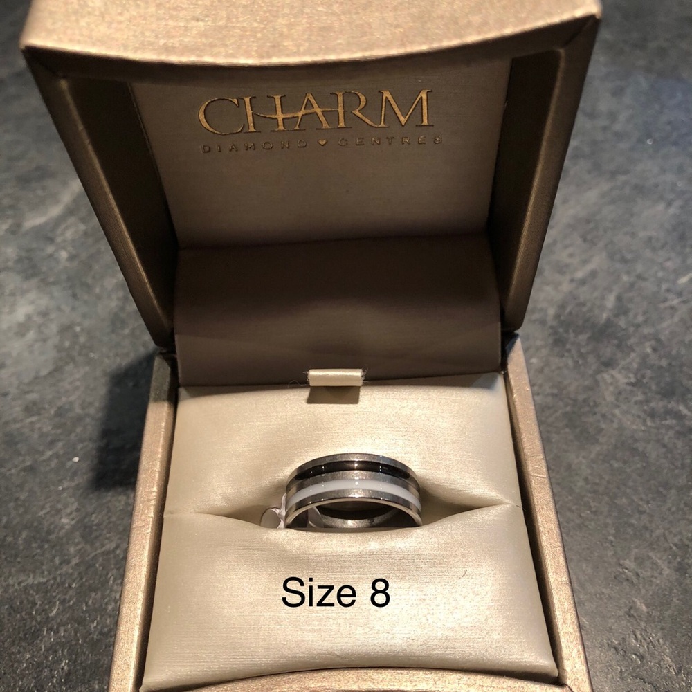 Stainless steel wedding ring